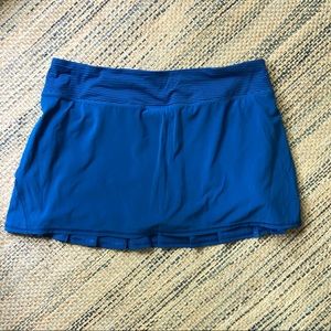 Royal blue lululemon pacesetter skirt/skort